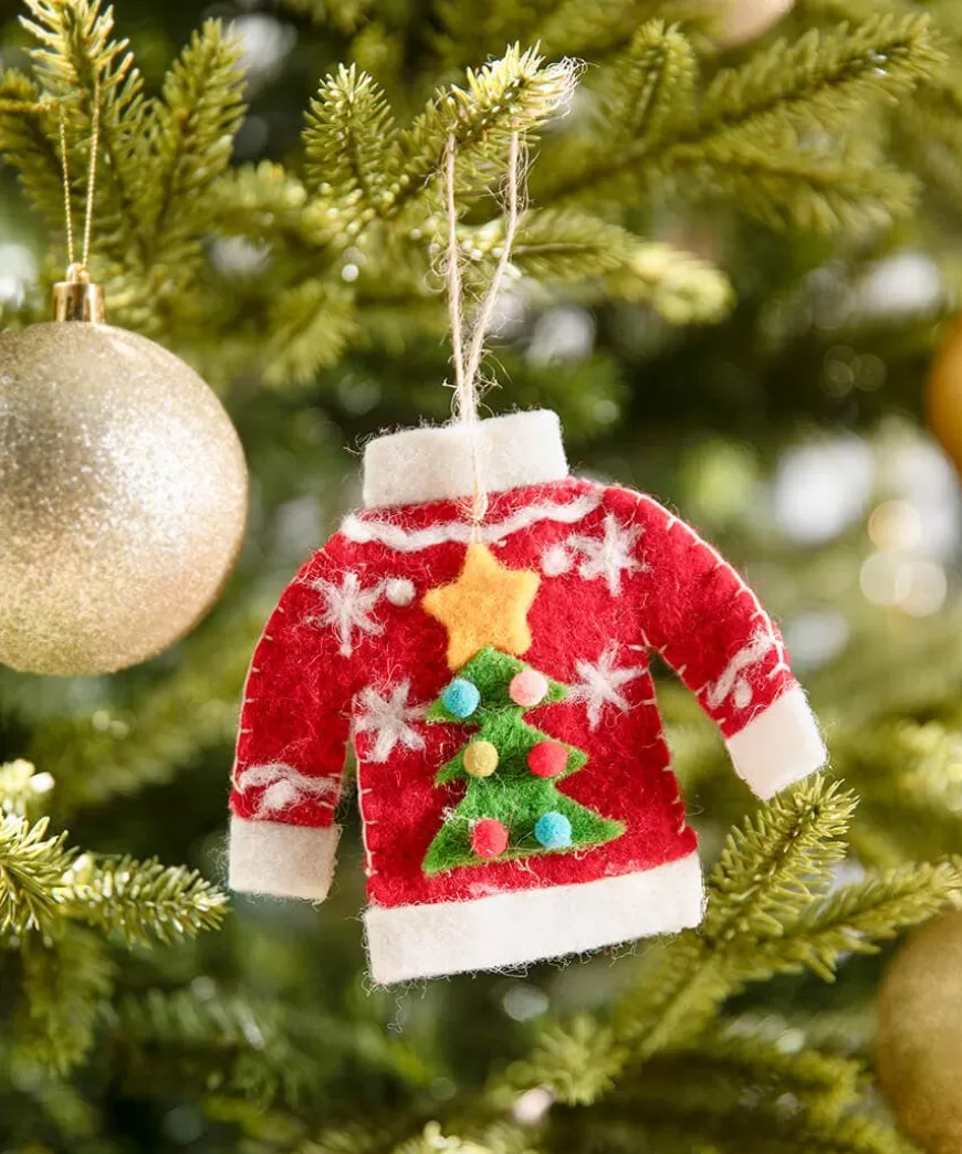 Joe Browns Home Accessories | Christmas Homeware*Cosy Christmas Jumper Hanging Decoration