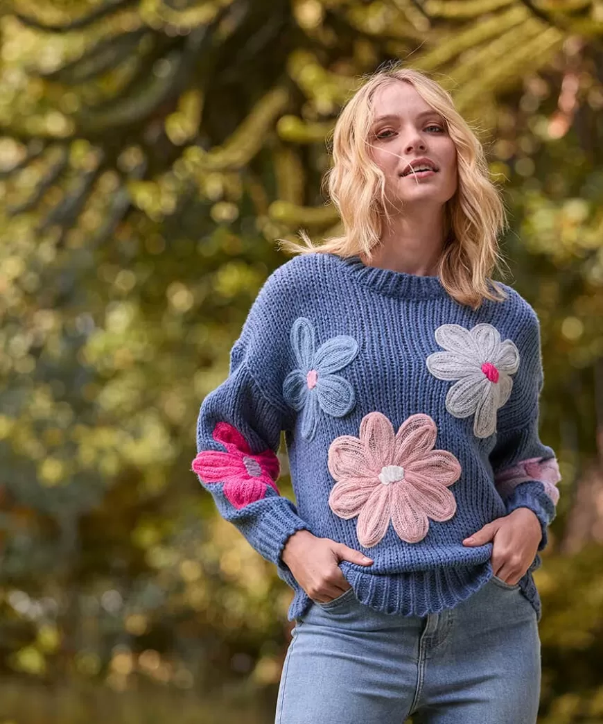 Women Joe Browns Gifts | Knitwear & Cardigans*Fabulous Floral Applique Jumper