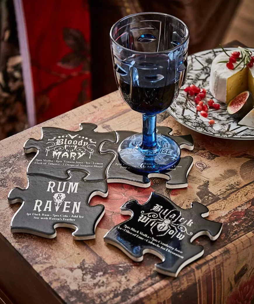 Joe Browns Kitchenware & Dining*Gothic Cocktails Jigsaw Coaster Set