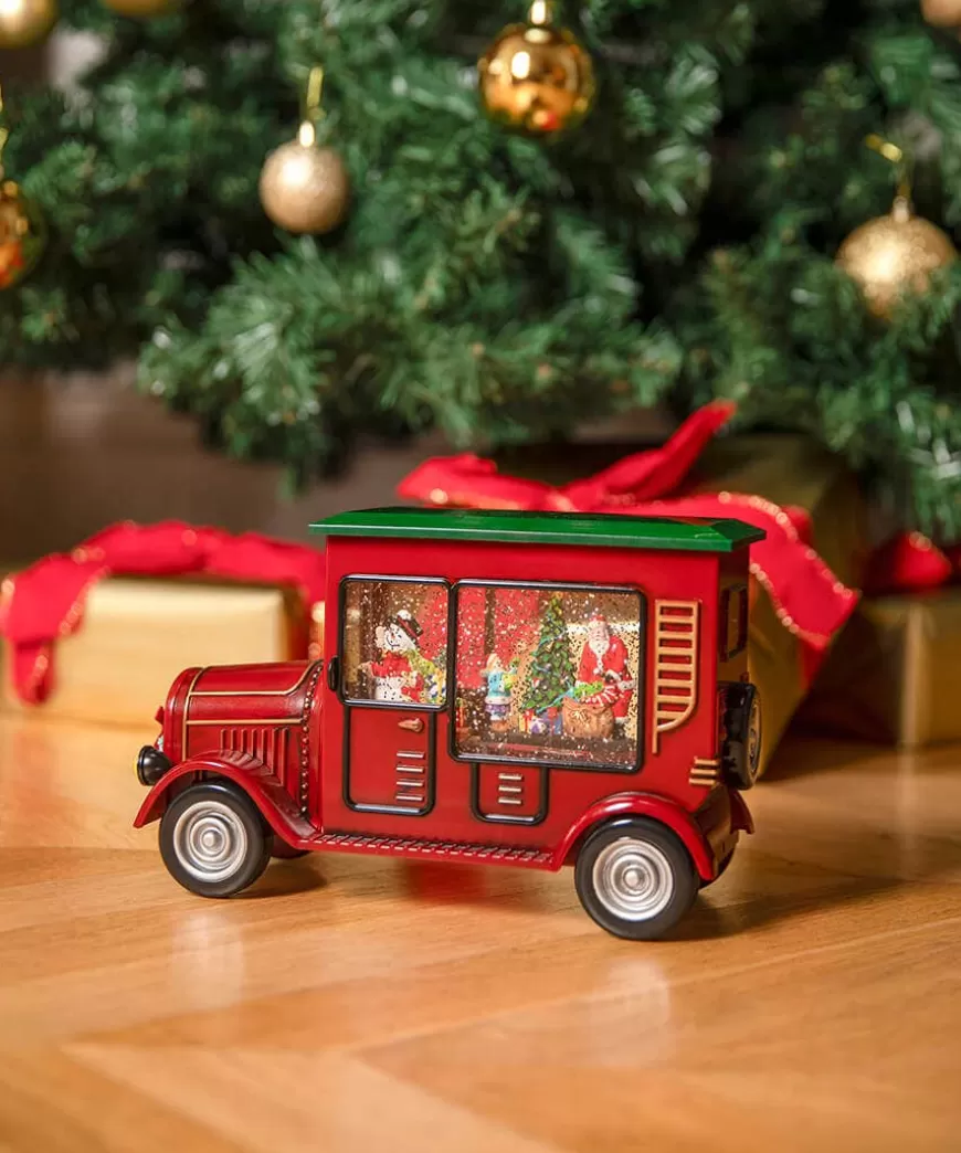 Joe Browns Lighting & Lamps | Home Accessories*Lights And Sparkle Santa Spinner Bus Ornament