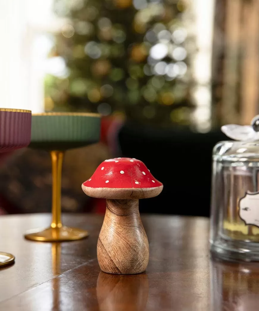 Joe Browns Christmas Homeware | Stocking Fillers*Woodland Winter Miniature Toadstool